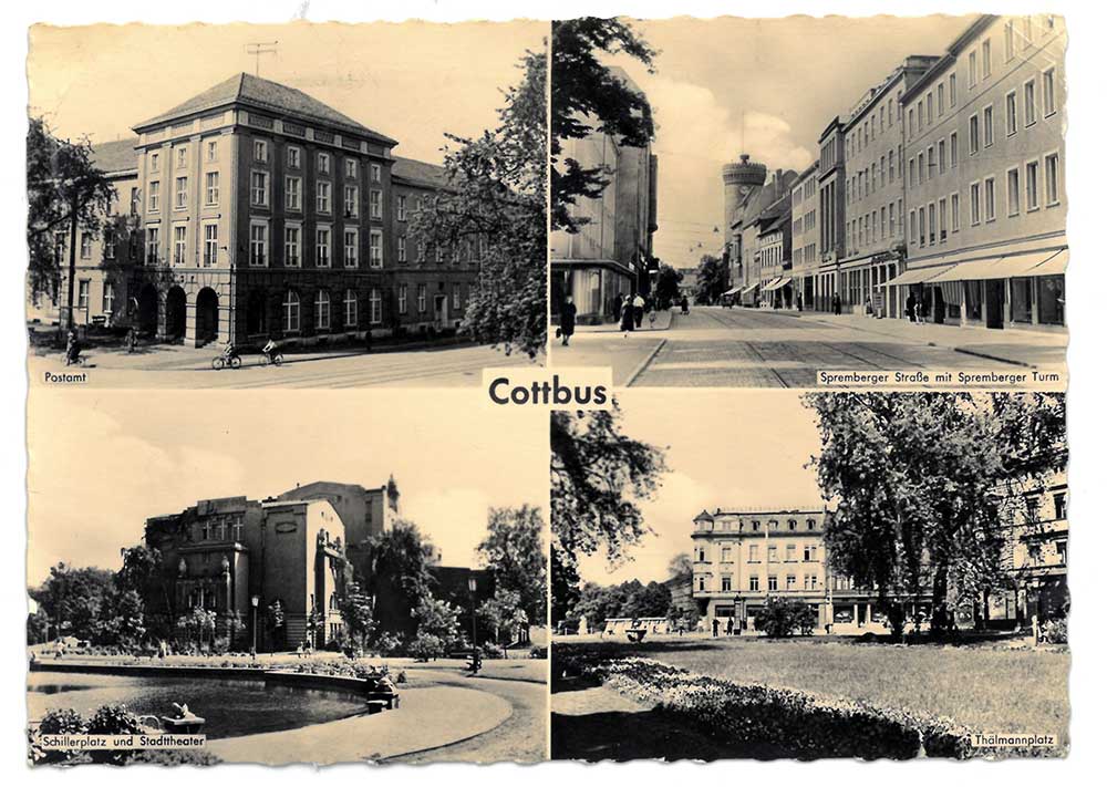 Cottbuser Stadtansichten aus dem Jahr 1962 – Axel Hannemanns Lebensumfeld im Jahr seiner Flucht