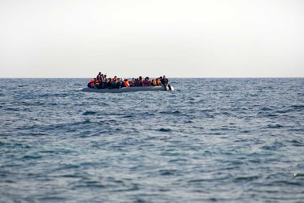 Flüchtlingsboot vor Griechenland, Symbolbild von 2016