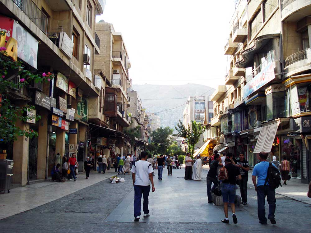 Straßenleben in Damaskus vier Jahre vor Beginn des Bürgerkriegs