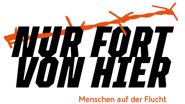 Logo - Nur fort von hier. Menschen auf der Flucht